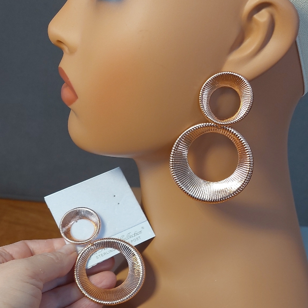 💜5/$25💜 FAC Fifth Avenue Collection ROUND BEAUTIFICATION STATEMENT Earrings